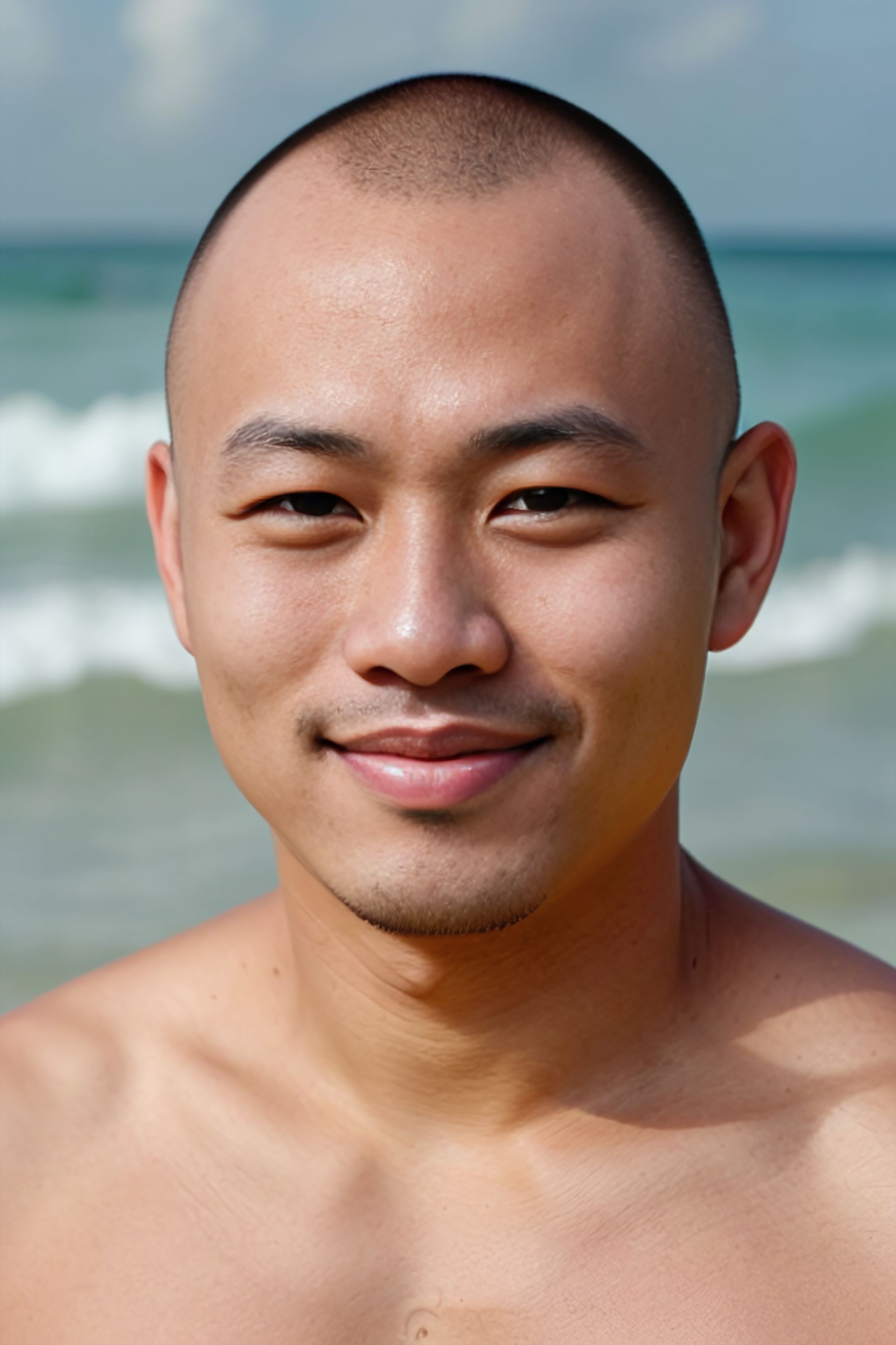 Portrait generated with Stable Diffusion.